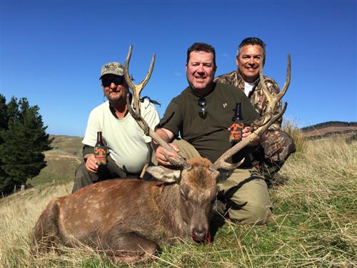 Jarrett's Sika deer celebrated with a few 'cold guys' 